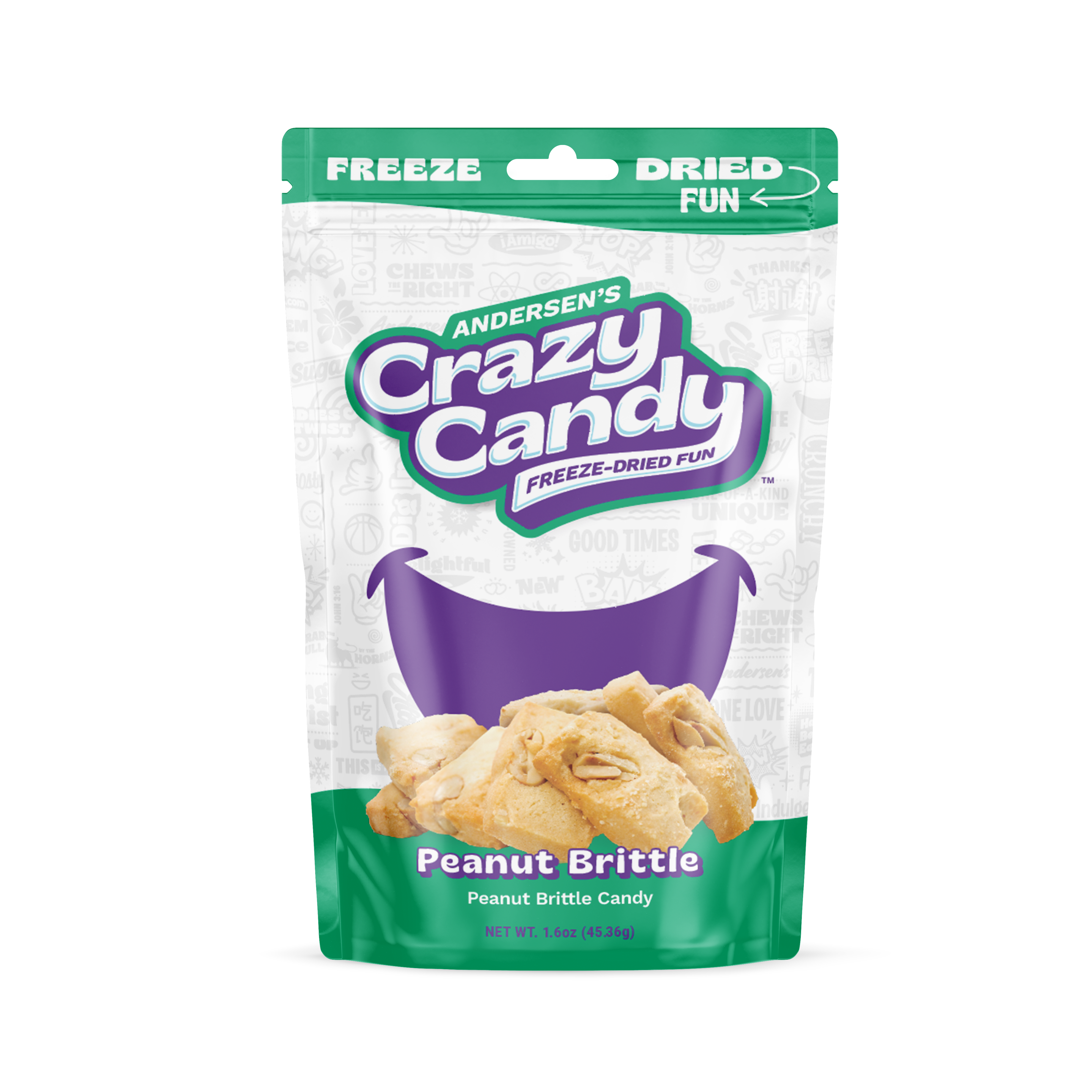 Freeze Dried Peanut Brittle | Crazy Candy – Andersen's Crazy Candy