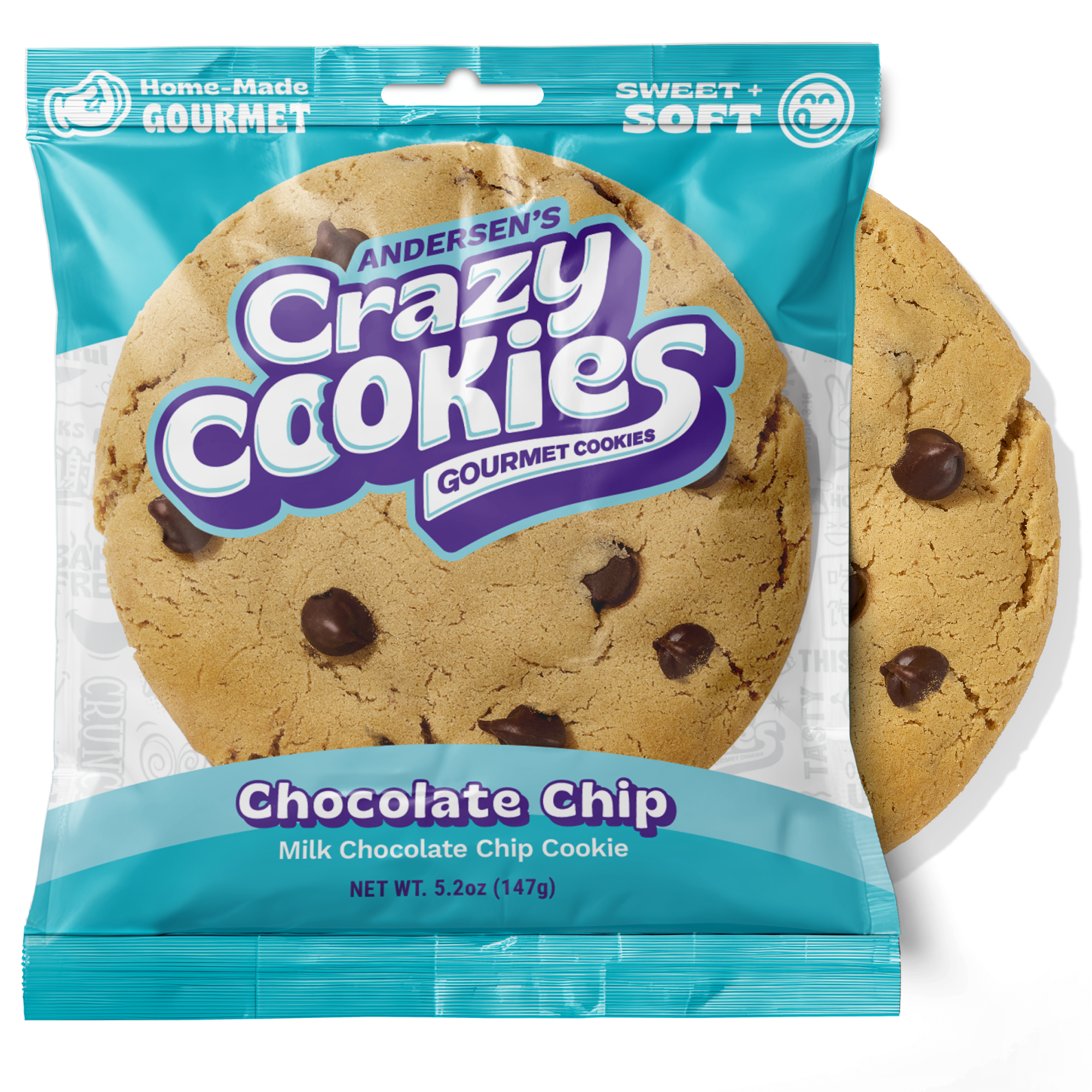 COMING SOON! Chocolate Chip Cookie | Crazy Cookies – Andersen's COMING SOON! Chocolate Chip Cookie | Crazy Cookies – Andersen's