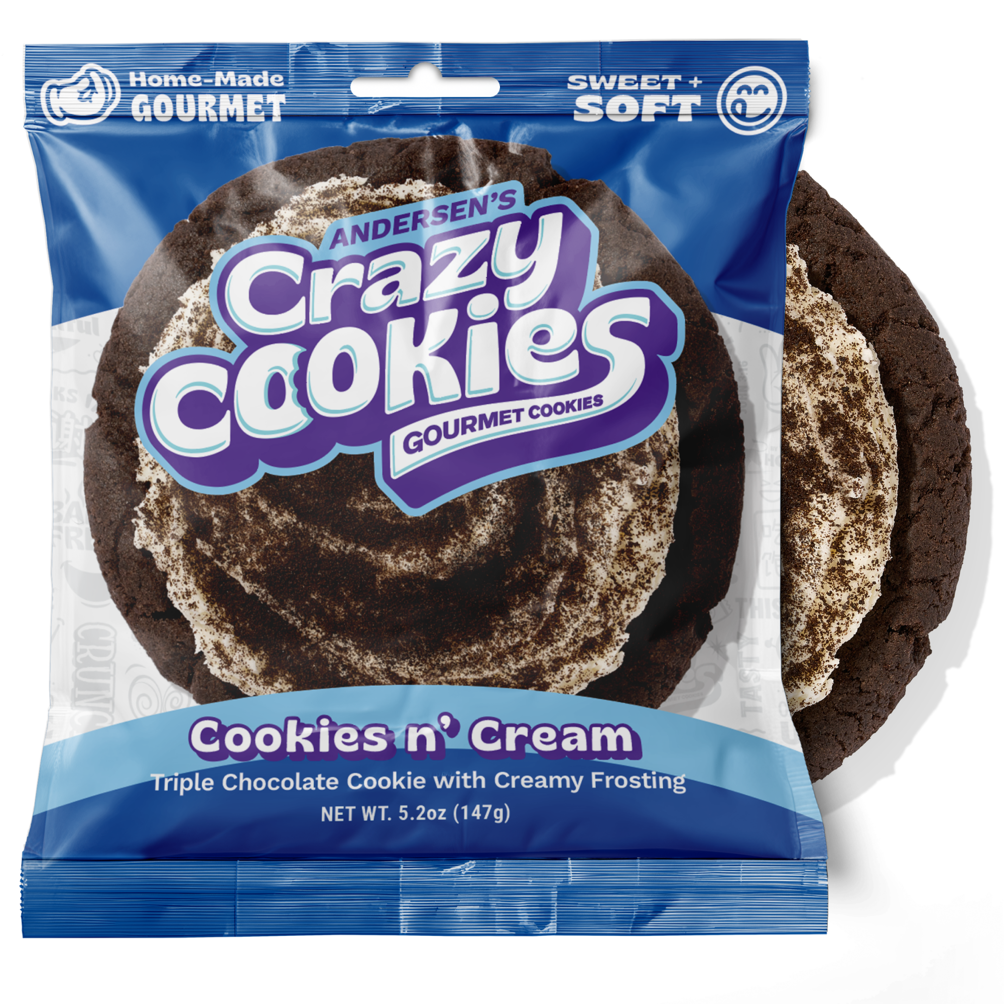 COMING SOON! Gourmet Cookies and Cream Cookie Crazy Cookies