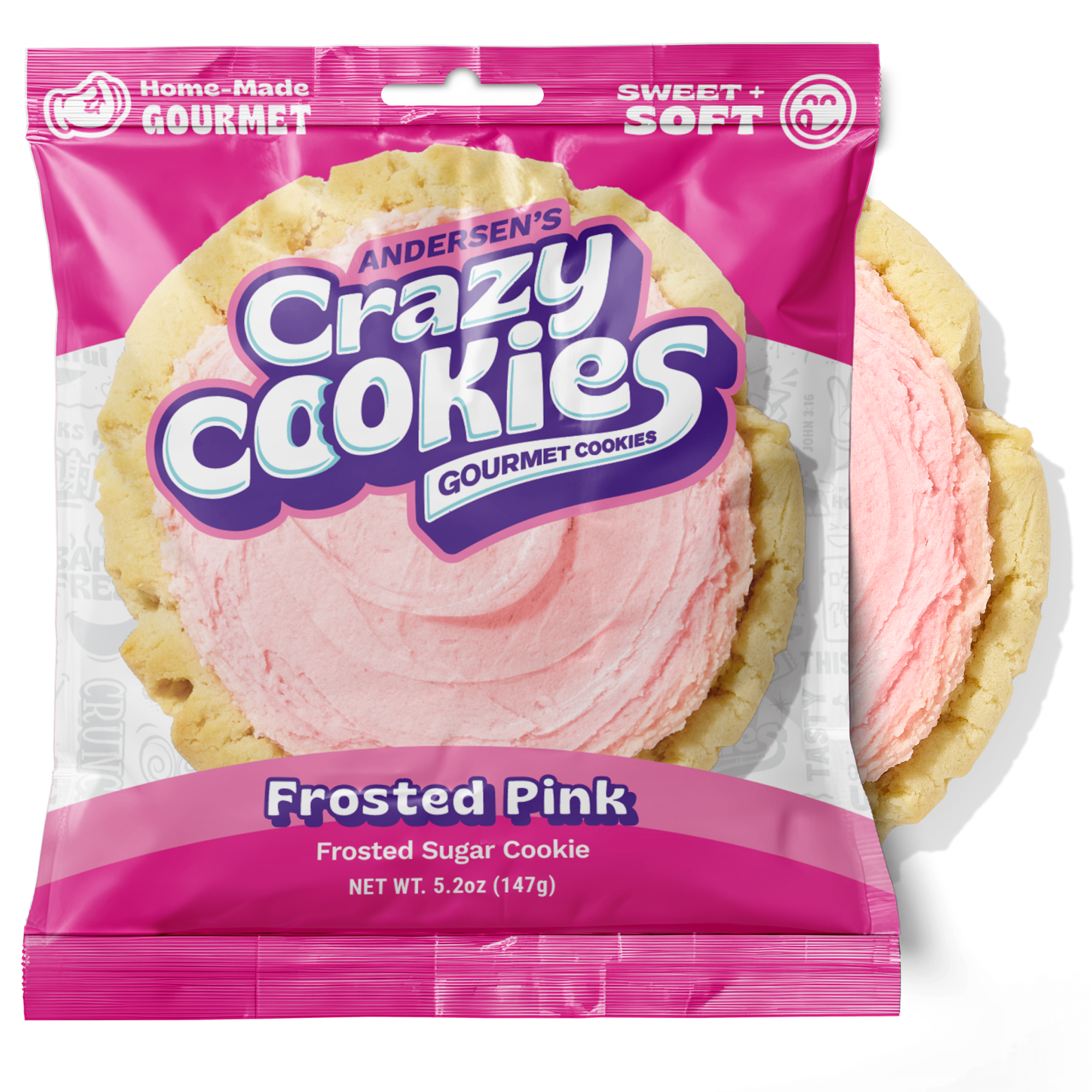 COMING SOON! Gourmet Pink Frosted Cookie | Crazy Cookies