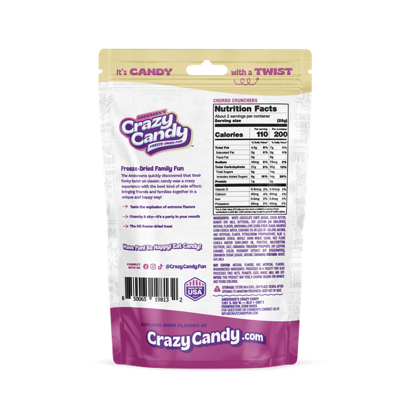 Churro Crunchers - Freeze Dried Marshmallows | Crazy Candy