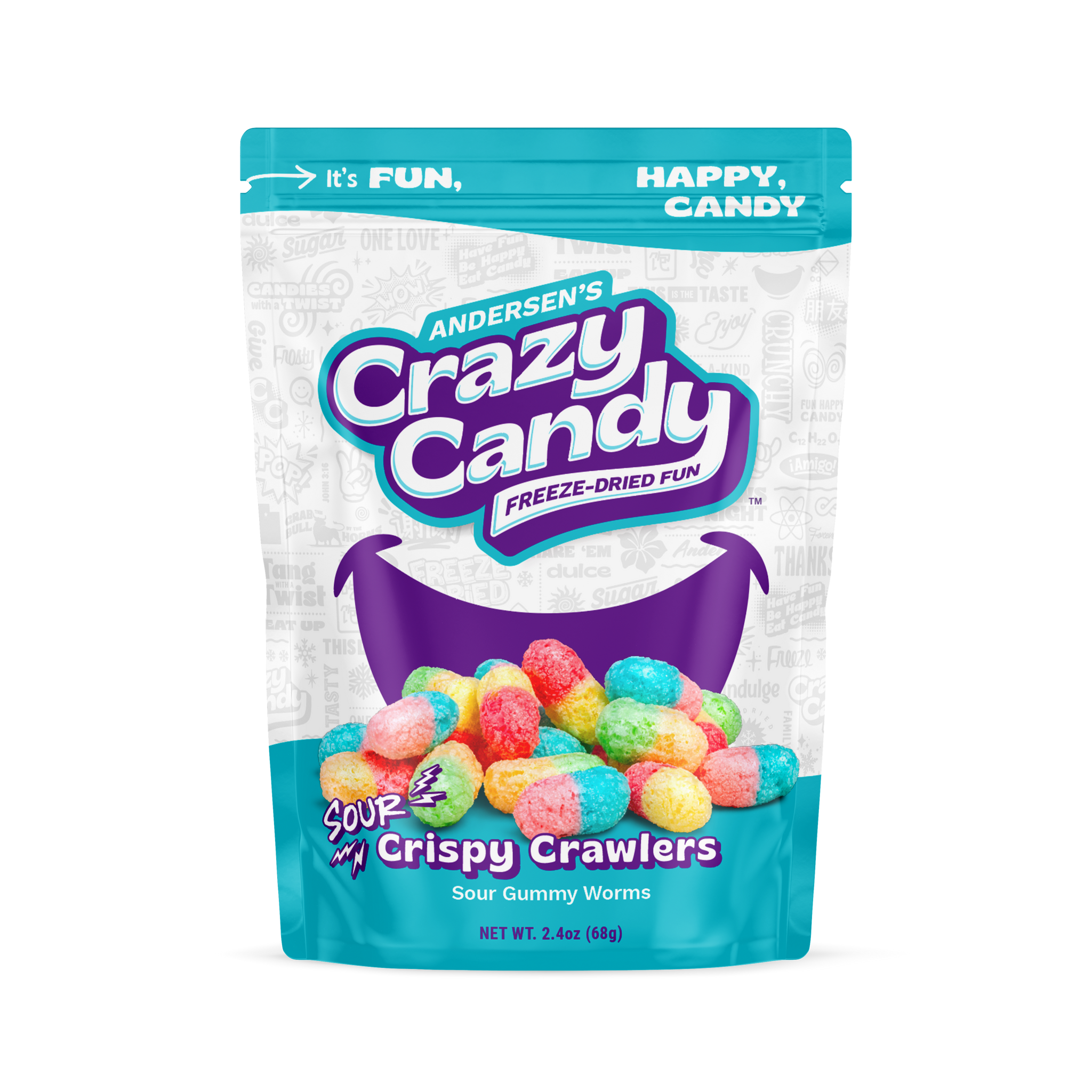 Freeze Dried Gummy Worms | Andersen's Crazy Candy Freeze Dried Gummy Worms | Andersen's Crazy Candy
