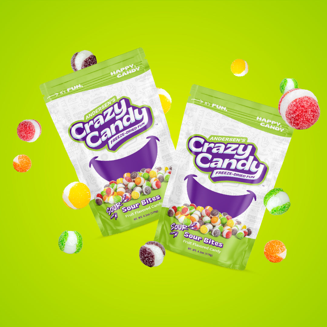 Freeze Dried Sour Skittles | Andersen's Crazy Candy