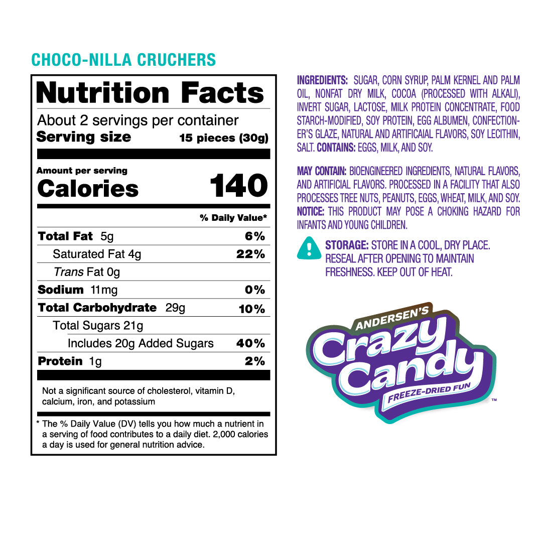 Freeze Dried Charleston Chew Rollers; Choco-Nilla Crunch | Crazy