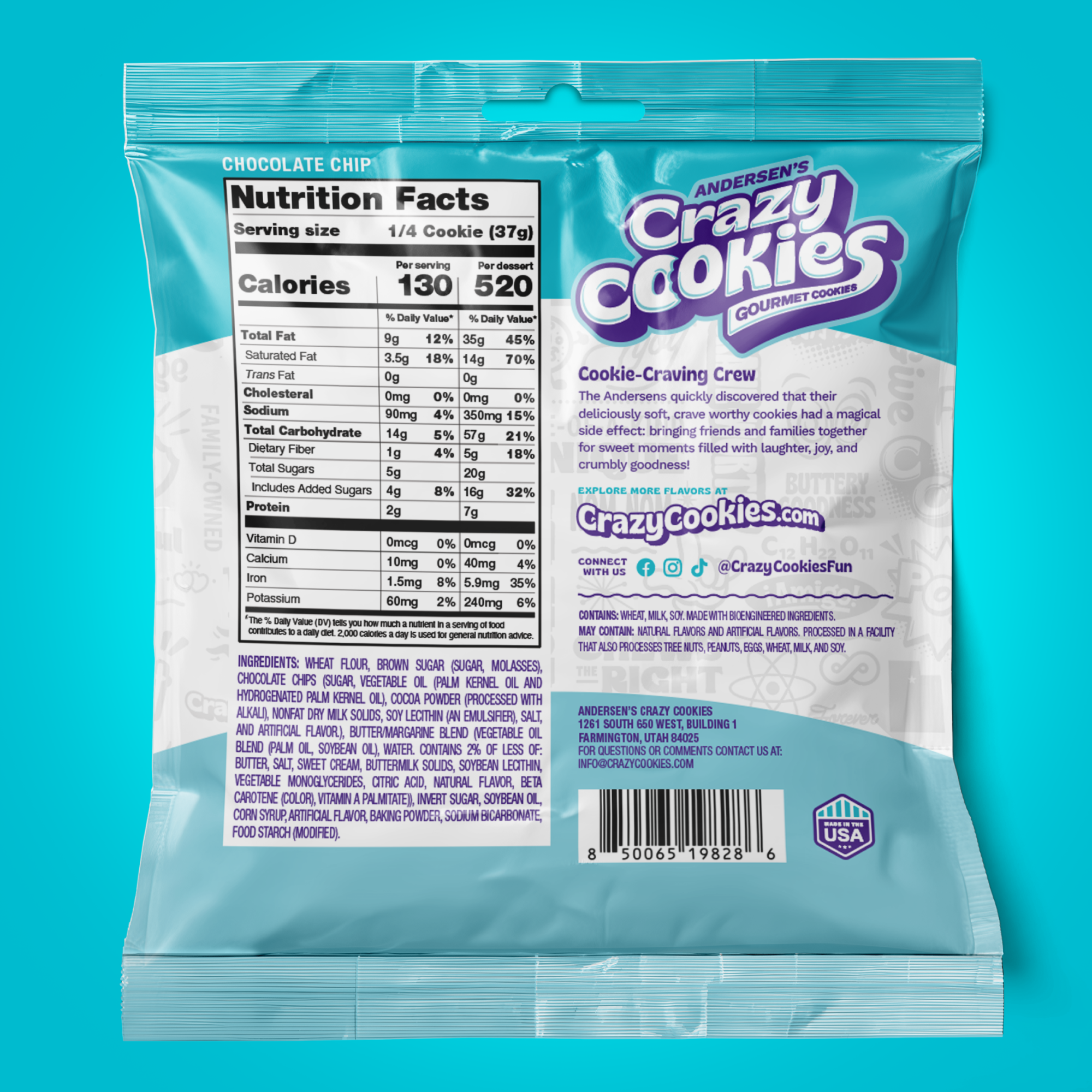 COMING SOON! Chocolate Chip Cookie | Crazy Cookies – Andersen's