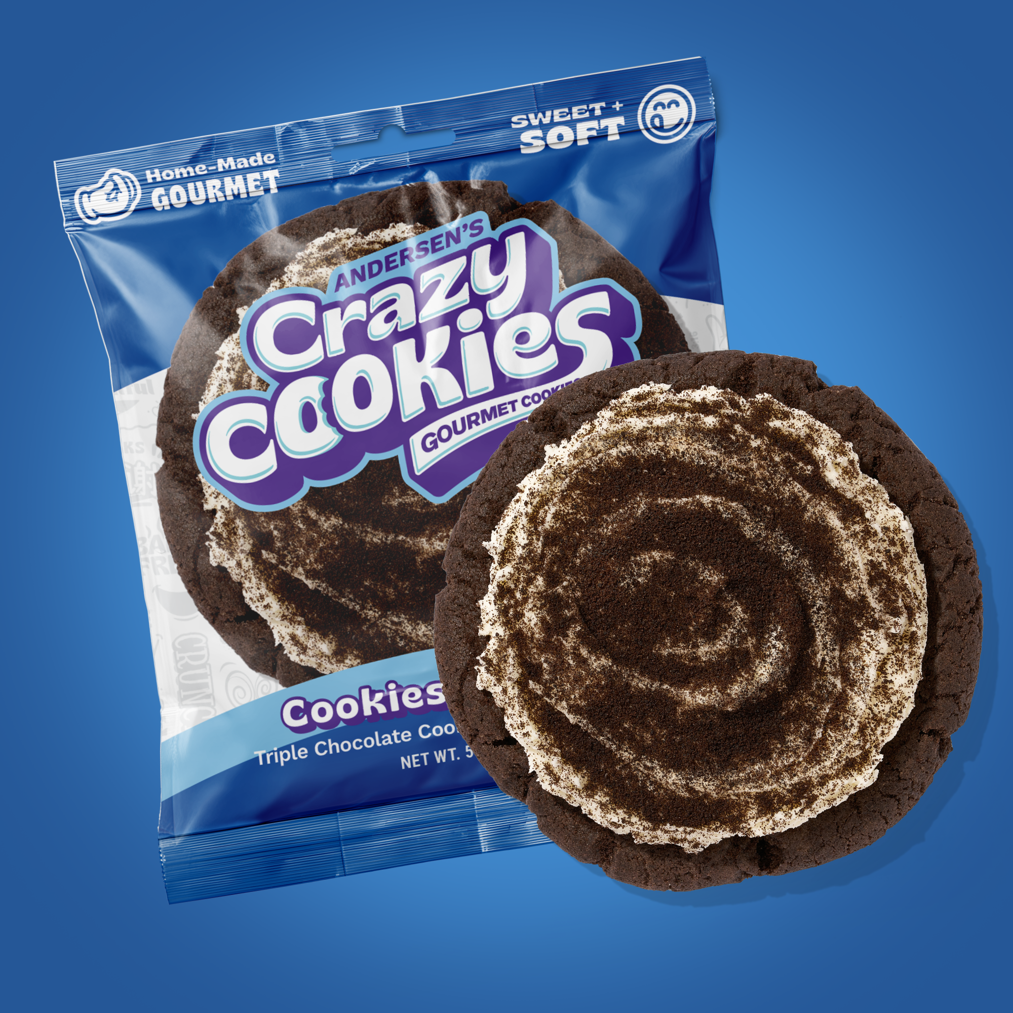 COMING SOON! Gourmet Cookies and Cream Cookie Crazy Cookies