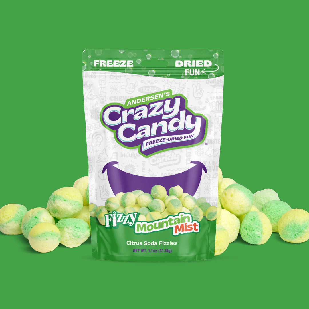 Fizzy Mountain Mist; Mountain Dew Candy | Crazy Candy – Andersen's