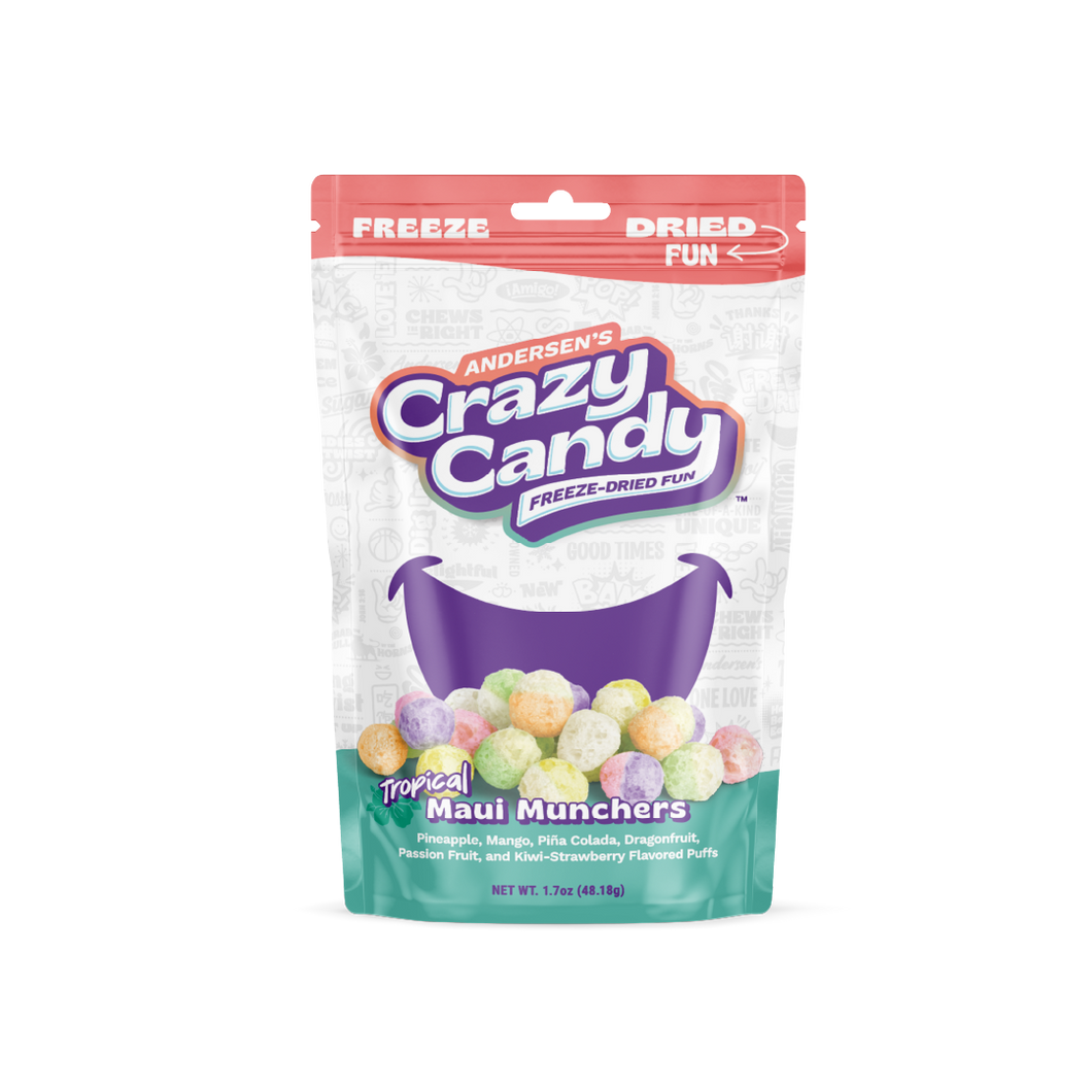Tropical Paradise Meets Freeze Dried Gummy Bears; Maui Munchers Tropical Paradise Meets Freeze Dried Gummy Bears; Maui Munchers